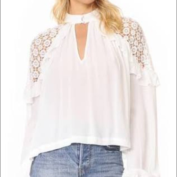 Free People Little Bit Of Love Knit Blouse Size Xs